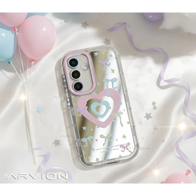 Funda Para Motorola Espejo Cute Corazones Antigolpes Mujer
