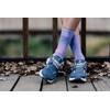 Sox Footwear Solid Purple Crew Socks, purple