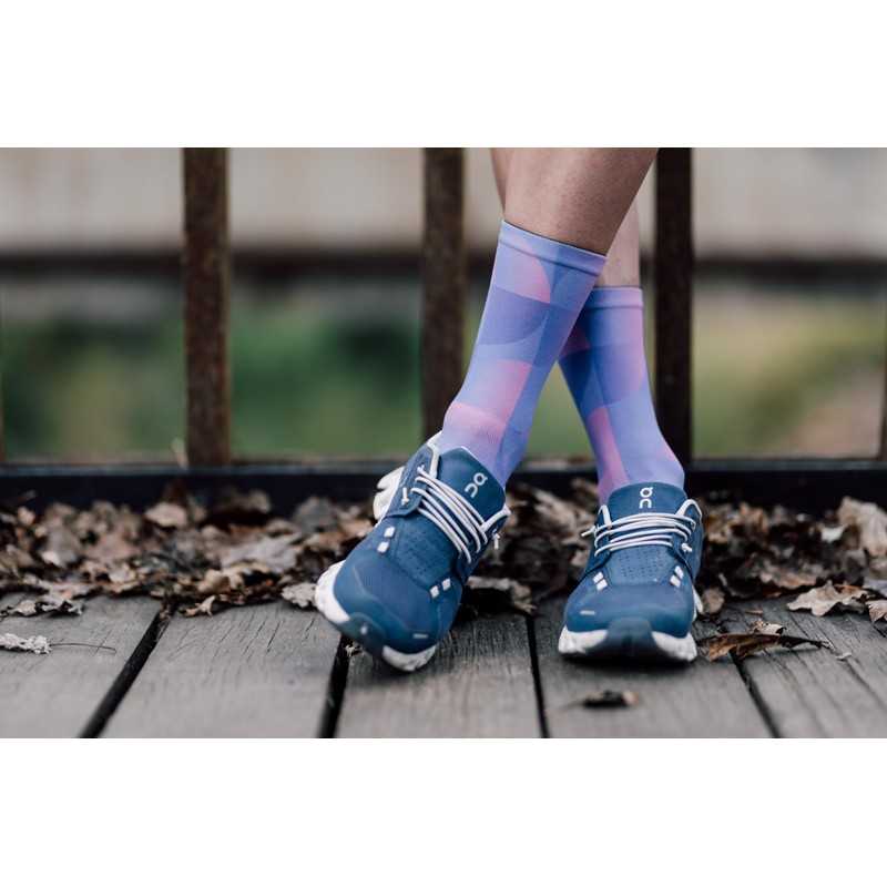 Sox Footwear Solid Purple Crew Socks, purple