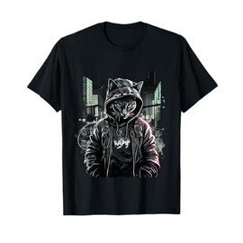 Cyberpunk Cat Japanese Tokyo Style Kitty T-Shirt