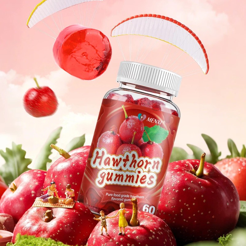 MENXI Hawthorn Gummies - Cardiovascular Health, Digestive & Antioxidant for