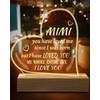 Hiipeenow Mimi Mothers Day Gifts from Grandchildren, Engraved Night Light