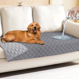 Smiry - Manta impermeable para perro, reversible, funda de cama para perros, funda de sofá suave para perros, lavable, sofá, protector de muebles para cachorros, gatos y niños (30 x 70 pulgadas,