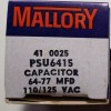 Mallory Motor Start Capacitor PSU6415 64-77MFD, 110-125VAC, 1 7/16" OD