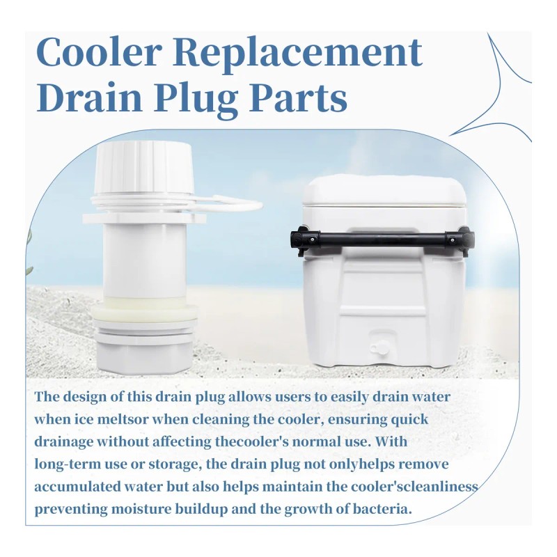 Tapón De Drenaje Roscado Con Tapa De Plástico Para Igloo