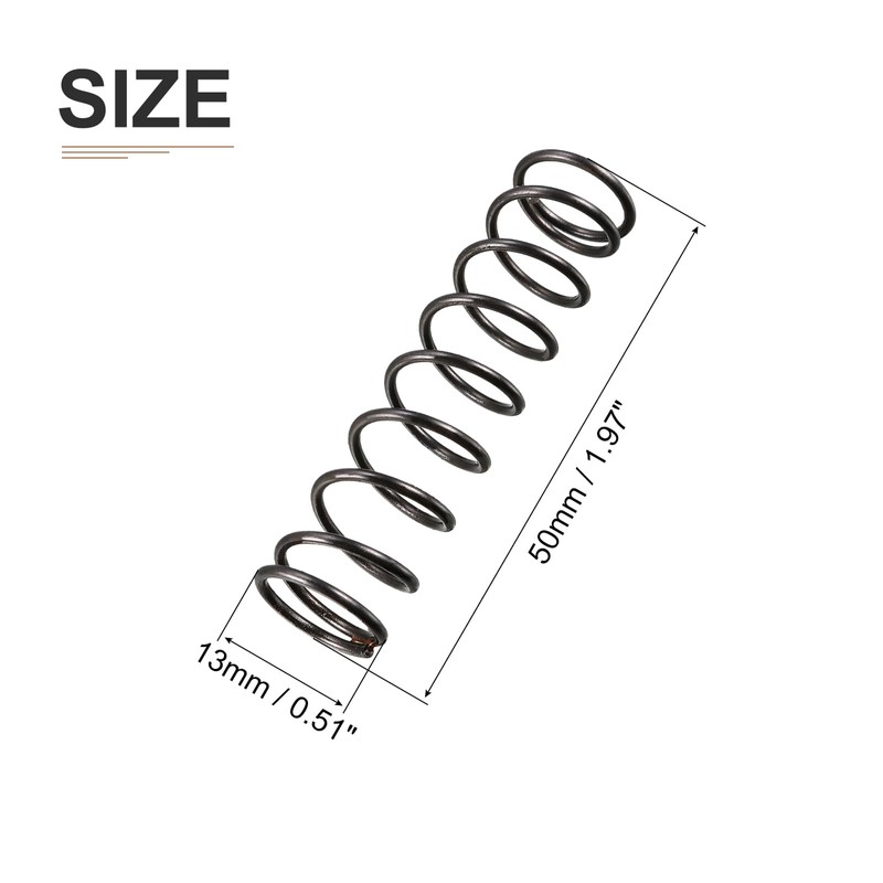 DTGN 1.2x13x50mm(DxODxL) Compression Spring - 10Pack - Good for Machinery