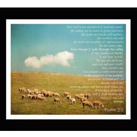 MDG - Religious 23rd Psalm Digital Quilting And Crafting Fabric Panel