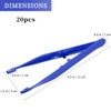 BZKSER Plastic Tweezers - 20 Pieces Lightweight Plastic Tweezers for