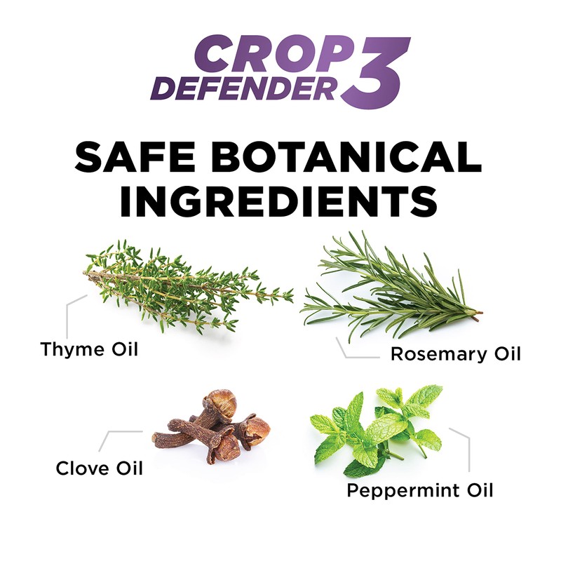 Grower's Ally Crop Defender 3 Concentrate - Natural Miticide, Insecticide,