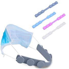 4 Pcs Anti-Tightening Mask Strap Extender Mask Holder Hook Ear Strap Adjustable Mask Fixing Buckle Relieve Pressure and Pain
