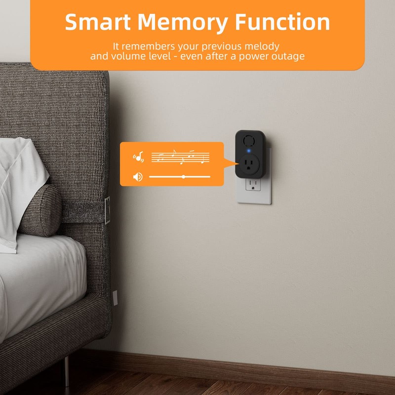 AIDA Wireless Doorbell, Self-powered Doorbell with Extra Socket, No Battery