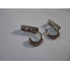 Pk of 2 Decorative Silver Coloured Hooks Single Hole 27mm