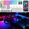 TWETIZ Acrylic Interior Car LED Strip Light with Wireless App