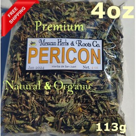 Mexicanherbs 4oz Pericon hierba/te,Hierbanis, Pericón, Hierba de san Juan,yerbanis Organico