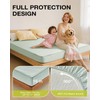 Tokokimo Cooling King Mattress Protector - 100% Waterproof 3D Air