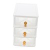 FUNOMOCYA Small Drawer Organizer Storage Desk Drawer Box Plastic Organizer