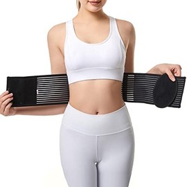 Umbilical Hernia Belt for Men and Women - Compression Pad Abdominal Support - Post-surgery Support Waist, Postpartum Umbilical Herniated Belt (Small/Medium(1 Pack))