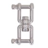 304 Stainless Steel Double Jaw Shackle Rustproof Universal Jaw Anchor