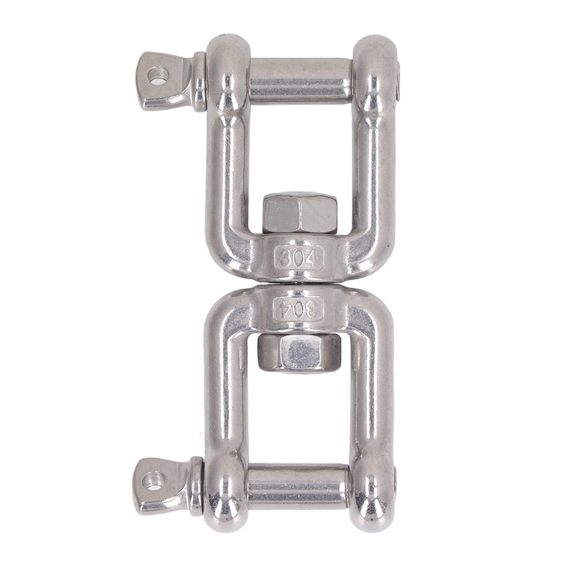 304 Stainless Steel Double Jaw Shackle Rustproof Universal Jaw Anchor