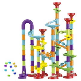 wgde toy Toys Gifts for 3-12 Year Old Boys Girls, Marble Run Sets for Kids Best Birthday Christmas Toys for 3 4 5 6 7 8 9 10 11 Year Old Boys Toddlers Marbles for Kids Top Present for 3-12 Year Olds