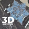 devembr Snowboard Stomp Pad, 3D Clear Snowflake Snowboarding Stomp Pads,