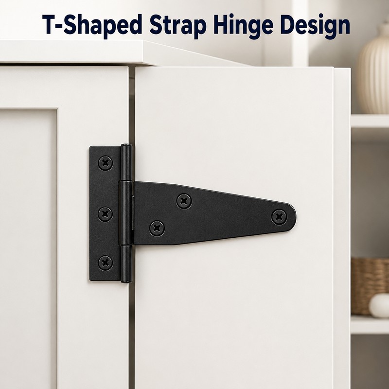 T-Shaped Strap Hinges for Doors & Gates – Galvanized Metal