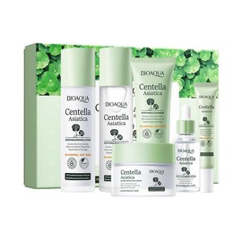Kit Facial Centella Asitica para Rostro, Limpieza Profunda, Hidratacin Intensa, Equilibrio de Piel, 6 Piezas                                          
