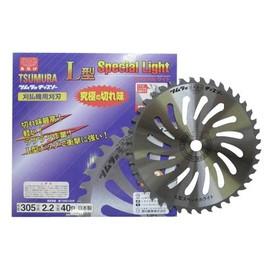 Tsumura Kogyo 8391aj Chip Saw L-Shaped Special Light for Grass Trimmers (Outer Diameter: 12 inches (305 mm) 40 P)
