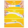 Disposable Toilet Bowl Brush Holder System with Flushable Refill Pads