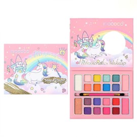 HISUNBEN Children's Make-Up, 20 Colours Children's Make-Up Set, Girls, Washable, Safe and Non-Toxic Make-Up Set, Suitable for Christmas, Birthday, Carnival Gifts for Children