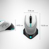 Alienware Wired/Wireless Gaming Mouse AW610M - 16000 DPI, Optical Sensor,