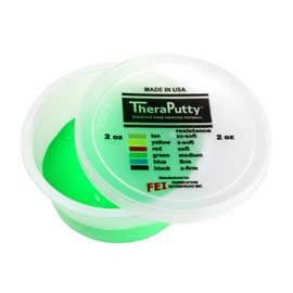 CanDo TheraPutty Scented Hand Exercise Putty for Rehabilitation, Exercises, Hand Therapy, Occupational Therapy, Apple Green Medium 2oz