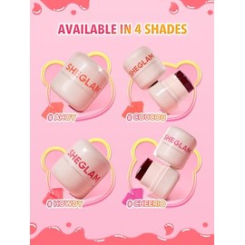 SHEGLAM Jelly-Licious Hydrating Lip and Blush Tint (Cheerio, Pequeño)