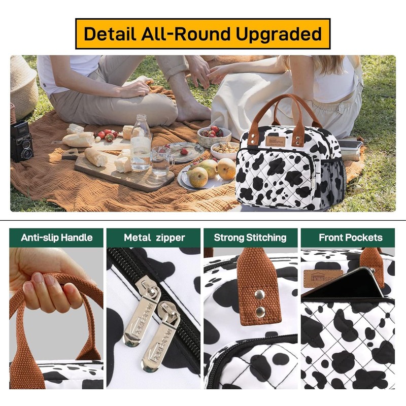 HOMESPON Buringer Lunch Bag for Woman Man Adults with Front