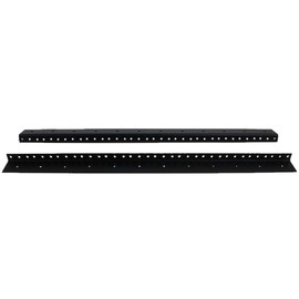 Seismic Audio - SARHW04 - Pair of 21 Inch 12 Space Rack Case Rails for PA DJ Rack Road ATA Case - Full Hole
