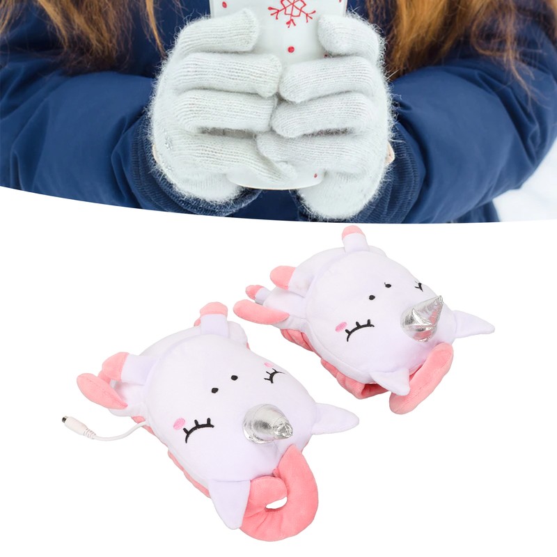 USB Hand Gloves Electric Cute Animal Shape Fingerless Cartoon USB