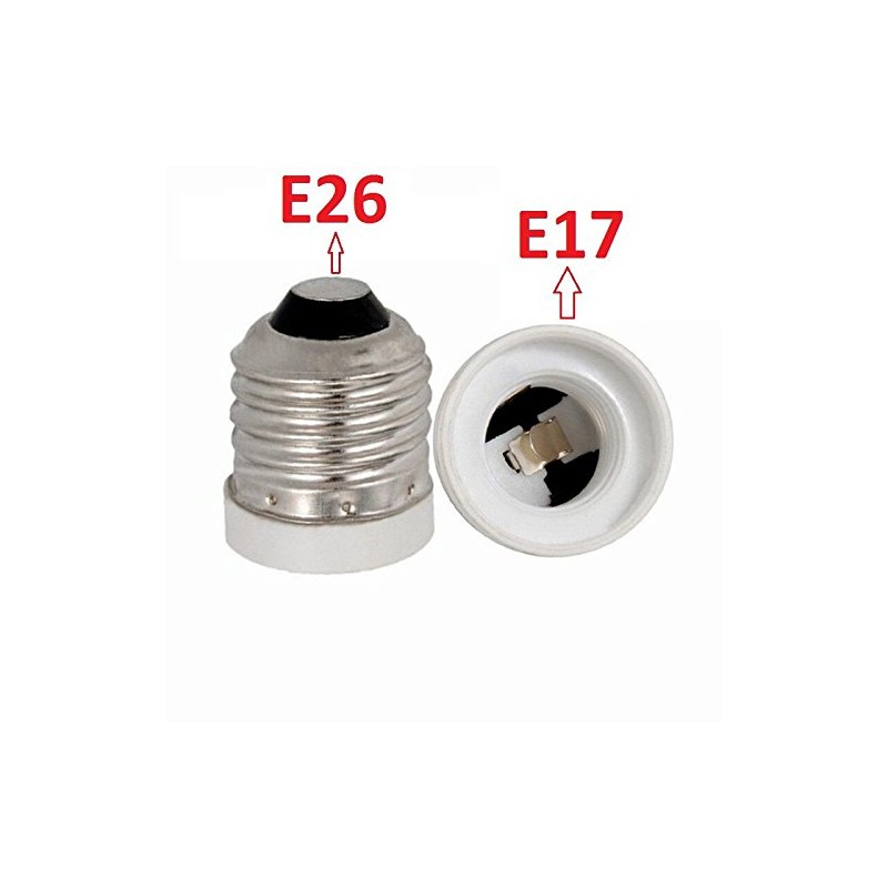 Yi Lighting - E26/E27 to E17 Socket Adapter,Medium Screw to