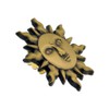 PinMart's Gold 3D Sun Face Sunshine Lapel Pin