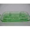 Rhyne and Son Butter Dish Retro Depression Style Apple Glass