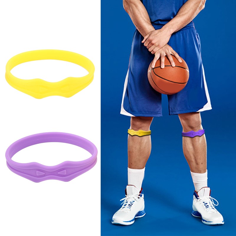 2pcs Patella Knee Strap Silicone Tendon Support Breathable Soft Knee
