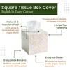 CHI AN HOME 5.9” Capiz Tissue Box Cover, Square Decorative