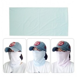GEO Premium Cool Multi-Scarf: Mask, Neck Gaiter, Arm Sleeve [Jukyung] Sky/Ketobashi Packaging 3ea