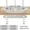 316 Stainless Steel 5 inch Folding Boat Cleat with Back
