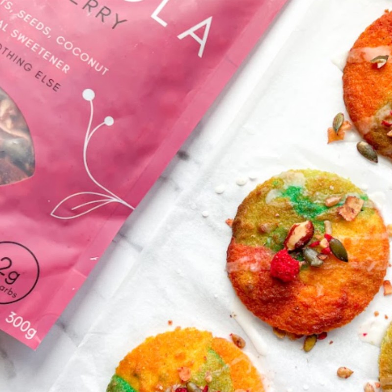 Keto Hana Raspberry Breakfast, Snacking Granola, Just 2g Net Carbs,