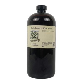 Butter Flavoring Extract, OliveNation Butter Extract - PG Free, Natural, Sugar Free, Non-GMO, Gluten Free, Kosher - 32 oz