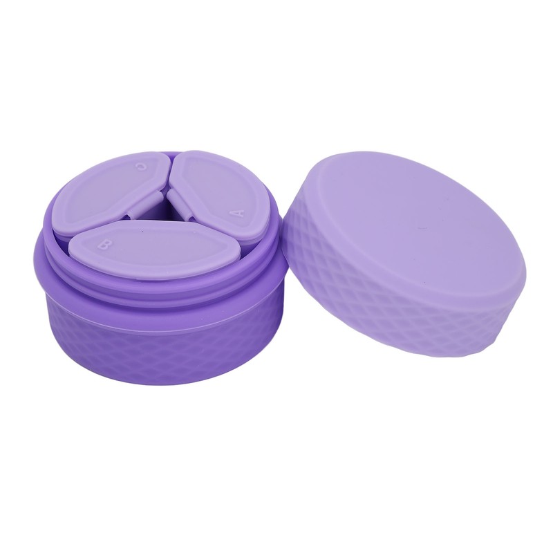 Travel Silicone Makeup Containers Set with 3 Dispensers Refillable Empty