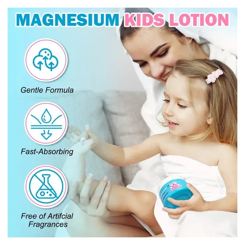 Crema Magnesio Natural Niños Relajación Promueve El Sueño