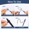 MILAKE 15 Pcs Pen Lanyards, Premium Elastic Retractable Stylus Tether