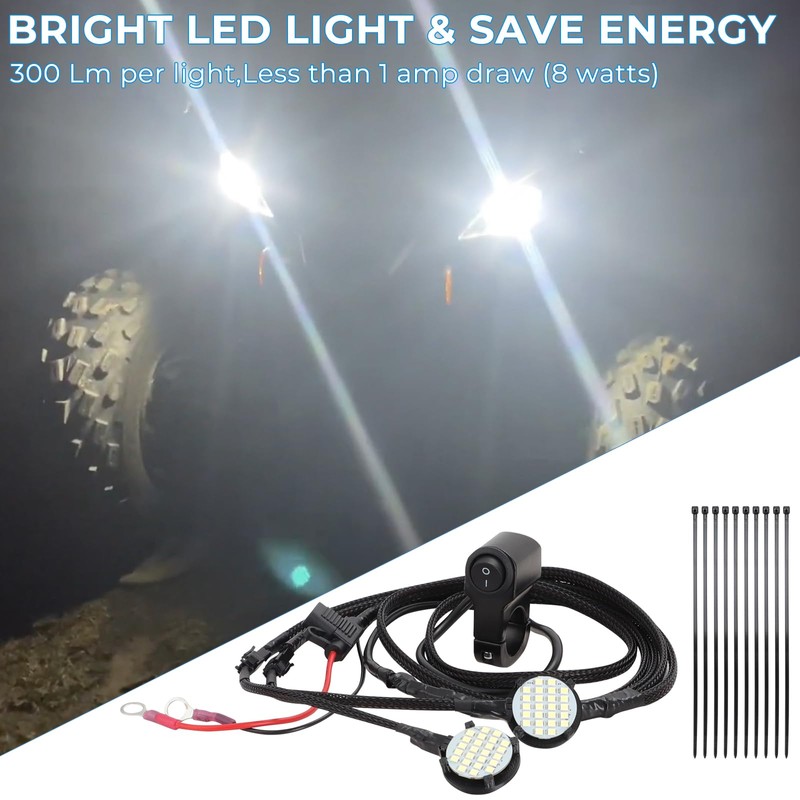 AUTOVIC Left & Right Headlight Kit for 2016-2024 Yamaha Raptor