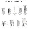 WMYCONGCONG 150 PCS Shelf Bracket Pegs Kit, 7 Styles Shelf